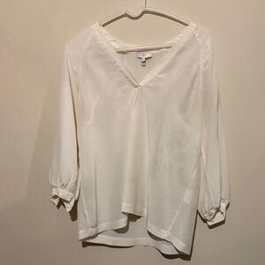 Joie Cream V-Neck Blouse